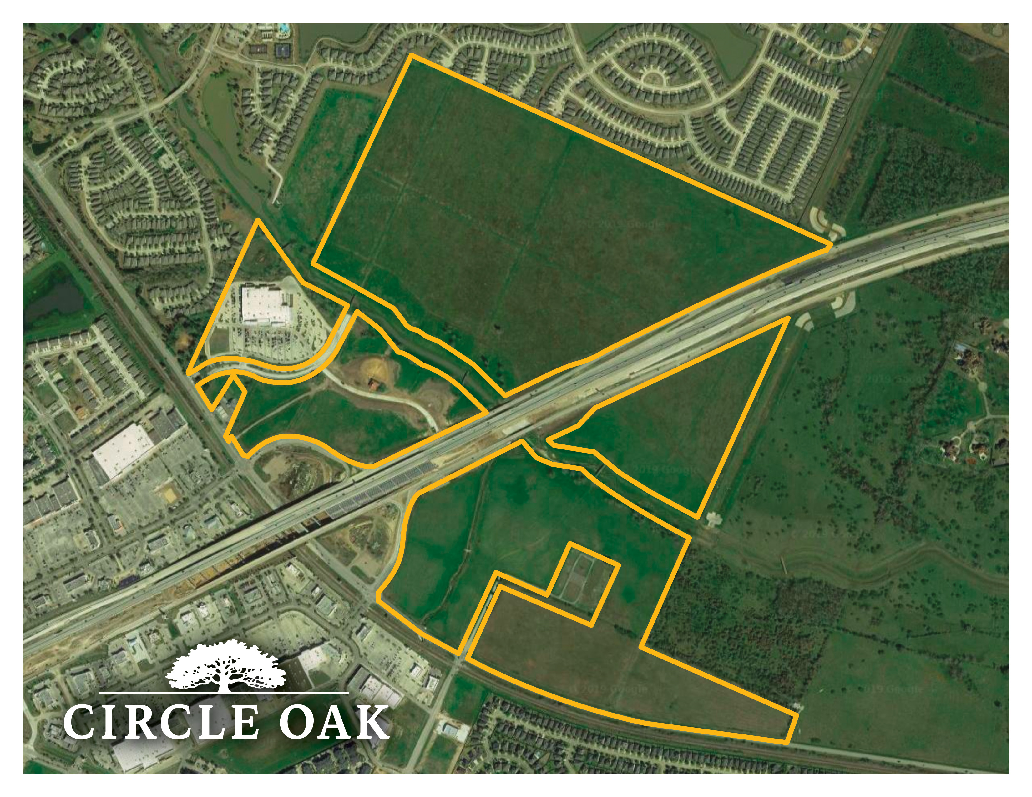 Circle Oak Aerial Map